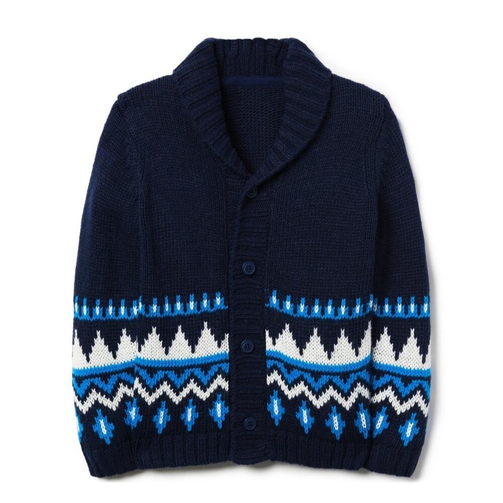 New janie and jack soft knit blue toddler cardigan size 2T